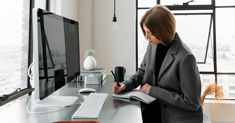 Marketing Director Showing Advertisement on Web Stock Photo - Image of ...